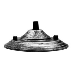 Single Pack Ceiling Rose Brushed Silver Metal 140mm Dia 40mm Height Single Outlet Front Fixing For Pendant Ceiling Light Fittings