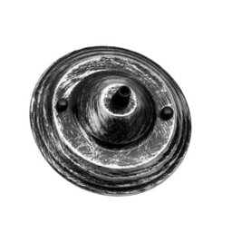 Single Pack Ceiling Rose Brushed Silver Metal 140mm Dia 40mm Height Single Outlet Front Fixing For Pendant Ceiling Light Fittings - thumbnail 6