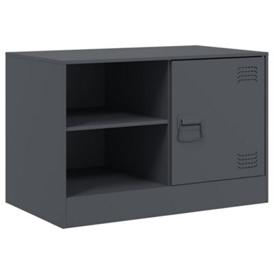 Berkfield Sturdy Tv Cabinet Anthracite 67X39X44 Cm Steel - image 1