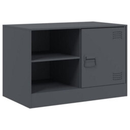 Berkfield Sturdy Tv Cabinet Anthracite 67X39X44 Cm Steel