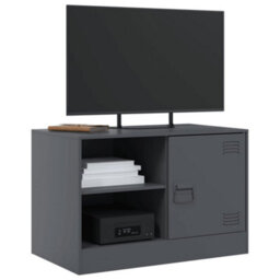 Berkfield Sturdy Tv Cabinet Anthracite 67X39X44 Cm Steel - thumbnail 4