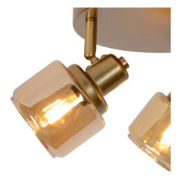 Lucide Bjorn Classic Ceiling Spotlight 38Cm - 3Xe14 - Matt Gold, Brass - thumbnail 6