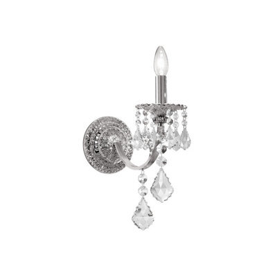 Luminosa Lighting Luminosa Pisani Crystal Crystal Candle Wall Lamp Chrome - image 1