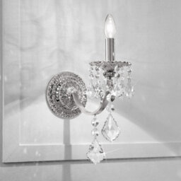 Luminosa Lighting Luminosa Pisani Crystal Crystal Candle Wall Lamp Chrome - thumbnail 2
