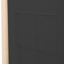 Berkfield 3-Panel Room Divider Grey 120X170X4 Cm Fabric - thumbnail 7