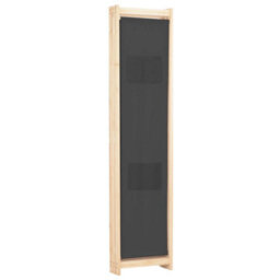 Berkfield 3-Panel Room Divider Grey 120X170X4 Cm Fabric - thumbnail 4
