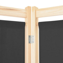 Berkfield 3-Panel Room Divider Grey 120X170X4 Cm Fabric - thumbnail 5
