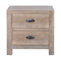 Haldon Collection 2 Drawer Bedside Table Bedroom Storage Table - thumbnail 2