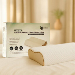 Casabella Advanced Cervical Memory Foam Pillow, Orthopedic Contour For Neck & Shoulder Pain Relief, Side & Back Sleepers - thumbnail 5