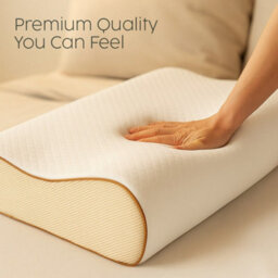 Casabella Advanced Cervical Memory Foam Pillow, Orthopedic Contour For Neck & Shoulder Pain Relief, Side & Back Sleepers - thumbnail 2