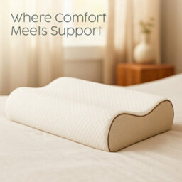 Casabella Advanced Cervical Memory Foam Pillow, Orthopedic Contour For Neck & Shoulder Pain Relief, Side & Back Sleepers - thumbnail 1