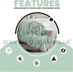 Gc Gaveno Cavailia Fluffy Pop Extra Large Throw 200X240Cm Duck Egg Soft & Cosy King Size Blanket Waffle Throw - thumbnail 3
