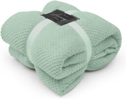 Gc Gaveno Cavailia Fluffy Pop Extra Large Throw 200X240Cm Duck Egg Soft & Cosy King Size Blanket Waffle Throw - thumbnail 1