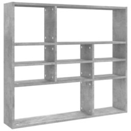 Berkfield Wall Shelf Concrete Grey 90X16X78 Cm Engineered Wood - thumbnail 2
