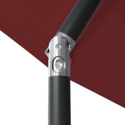 Sundaze 2X3M Wine Red Rectangle Garden Parasol Patio Sun Shade Canopy Crank Tilt Umbrella With Base - thumbnail 4