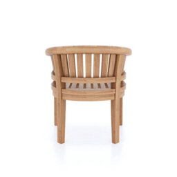 Eterna Beaulieu Teak Garden Outdoor Dining Table & 6 Seat Chair Set - With Green Cushions - thumbnail 7