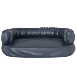 Vidaxl Ergonomic Foam Dog Bed Dark Blue 60X42 Cm Faux Leather - thumbnail 4