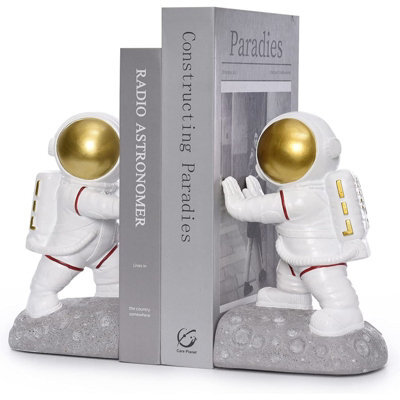 Maison Des Cadeaux Facing Astronaut Bookends Shelf Decor - image 1
