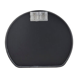 Living And Home Black Aluminum Alloy Contemporary Arch Bathroom Mirror Hd Float Glass Wall-Mounted 40X36Cm - thumbnail 3