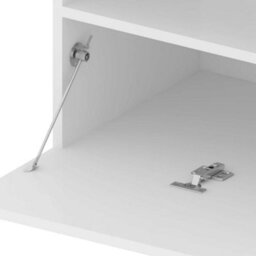 Berkfield Tv Cabinet With Led Lights White 75X35X40 Cm - thumbnail 8