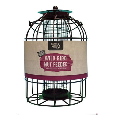 Samuel Alexander Pack Of 6 Wild Bird Hanging Nut Feeder With Squirrel Guard - image 1