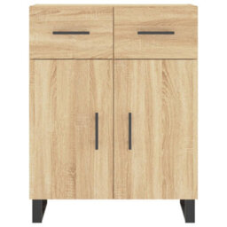Berkfield Modern Sideboard Sonoma Oak 69.5X34X90 Cm Engineered Wood - thumbnail 6