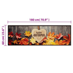 Berkfield Kitchen Rug Washable Autumn 60X180 Cm Velvet - thumbnail 5