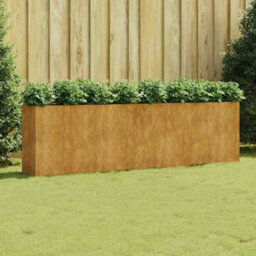 Berkfield Durable Garden Raised Bed 280X40X80 Cm Corten Steel - thumbnail 2