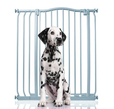 Bettacare Extra Tall Curved Top Dog Gate, 80Cm - 89Cm, Matt Grey, Extra Tall 100Cm In Height, Pressure Fit Pet Gate - image 1