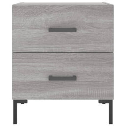 Berkfield Bedside Cabinets 2 Pcs Grey Sonoma 40X35X47.5 Cm Engineered Wood - thumbnail 6
