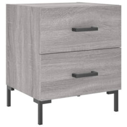 Berkfield Bedside Cabinets 2 Pcs Grey Sonoma 40X35X47.5 Cm Engineered Wood - thumbnail 5