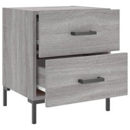 Berkfield Bedside Cabinets 2 Pcs Grey Sonoma 40X35X47.5 Cm Engineered Wood - thumbnail 8