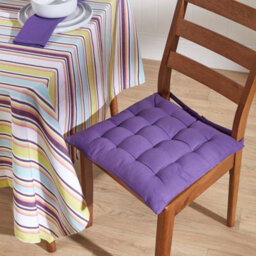 Homescapes Osaka Purple Striped Cotton Square Tablecloth 137 X 137 Cm - thumbnail 5