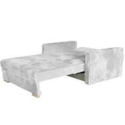 Viva Piano Iii Sofa Bed With Bedding Storage Polyurethane Foam Wave Spring Wooden Legs 153X100X85Cm Grey - thumbnail 4