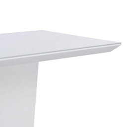 Furniture in Fashion Memphis High Gloss Bar Table In White With Glass Top - thumbnail 7