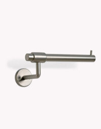 Garden Trading Novello Brushed Nickel Bathroom Toilet Roll Holder Wall Mounted Metal Silver - thumbnail 2