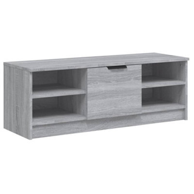 Vidaxl Tv Cabinet Grey Sonoma 102X35.5X36.5 Cm Engineered Wood - image 1