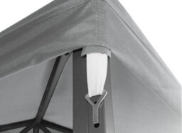 Sundaze 2-Tier Garden Gazebo Top Cover For 3X3M Replacement Canopy Roof Grey - thumbnail 3