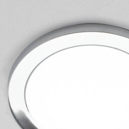 Litecraft Darly Chrome 1 Lamp Modern Bathroom 18W Led Flush Ceiling Light - thumbnail 4