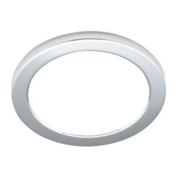 Litecraft Darly Chrome 1 Lamp Modern Bathroom 18W Led Flush Ceiling Light - thumbnail 2