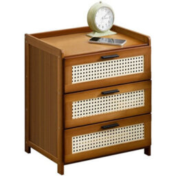 Bedside Table Drawer Cabinet End Side Table Bedroom Furniture Storage Nightstand - thumbnail 4