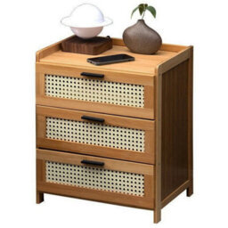 Bedside Table Drawer Cabinet End Side Table Bedroom Furniture Storage Nightstand - thumbnail 6