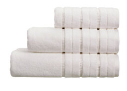 Glitz Cotton Bath Towel - White