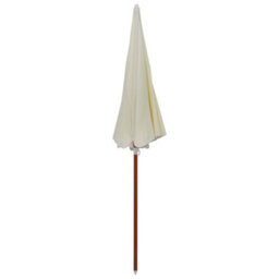 Berkfield Elegant Parasol With Steel Pole 240 Cm Sand - thumbnail 1
