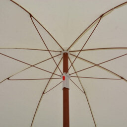 Berkfield Elegant Parasol With Steel Pole 240 Cm Sand - thumbnail 4