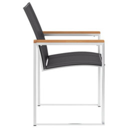 Berkfield Garden Chairs 2 Pcs Textilene And Stainless Steel Grey - thumbnail 4