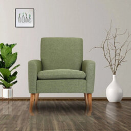 Accent Armchairs Single Sofa Upholstered Fabric Arm Chair Living Room Furniture - thumbnail 1