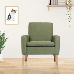 Accent Armchairs Single Sofa Upholstered Fabric Arm Chair Living Room Furniture - thumbnail 5