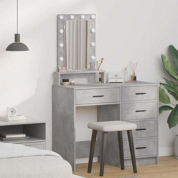 Walplus Dressing Table Grey 50 X 41 X 140 Cm Engineered Wood