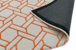 Silverorange Wool Handmade Luxurious Modern ,chequered Geometric Rug For Living Room And Bedroom-120Cm X 170Cm - thumbnail 5